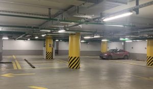 Sinalização de garagem em condomínio